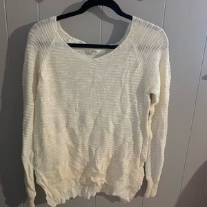 white oversized sweater